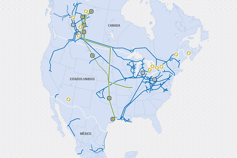 Nuestras operaciones se extienden a través de Canadá, Estados Unidos y México.